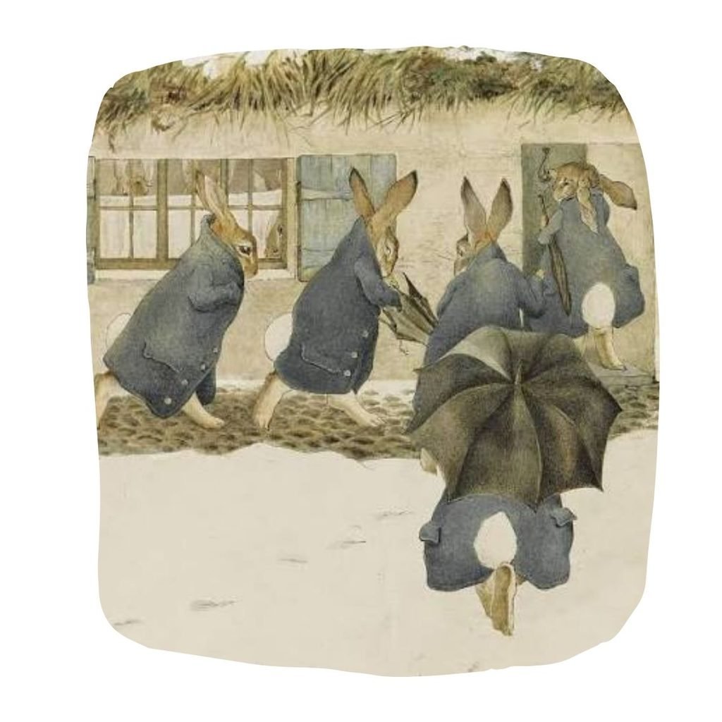 ardillas representan ambiente laboral en una oficina